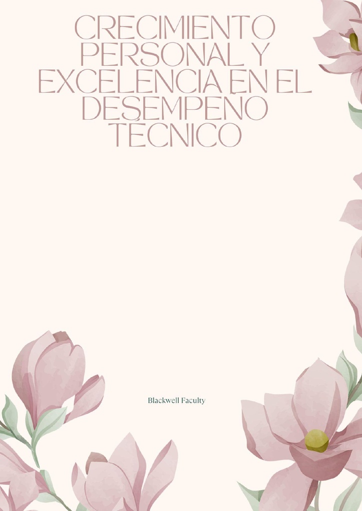 CRECIMIENTO PERSONAL Y EXCELENCIA EN EL DESEMPEÑO TÉCNICO