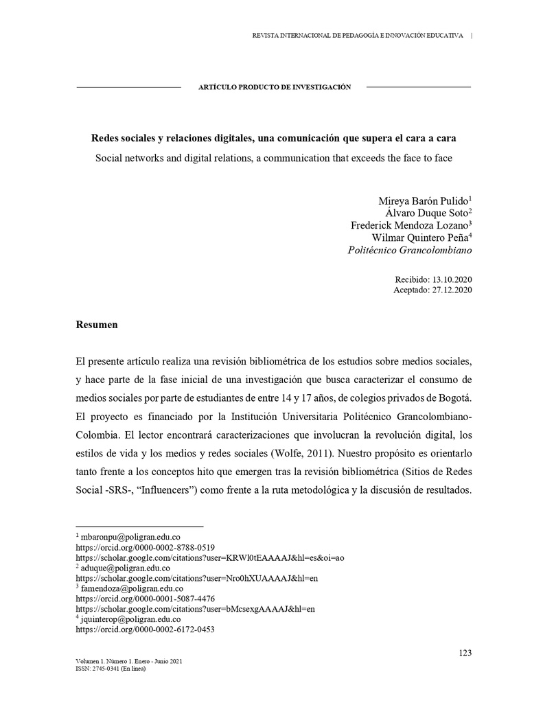 Redes sociales y relaciones digitales, una comunicación que supera el cara a cara