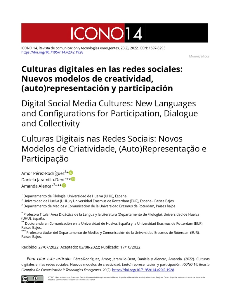 Culturas digitales en las redes sociales