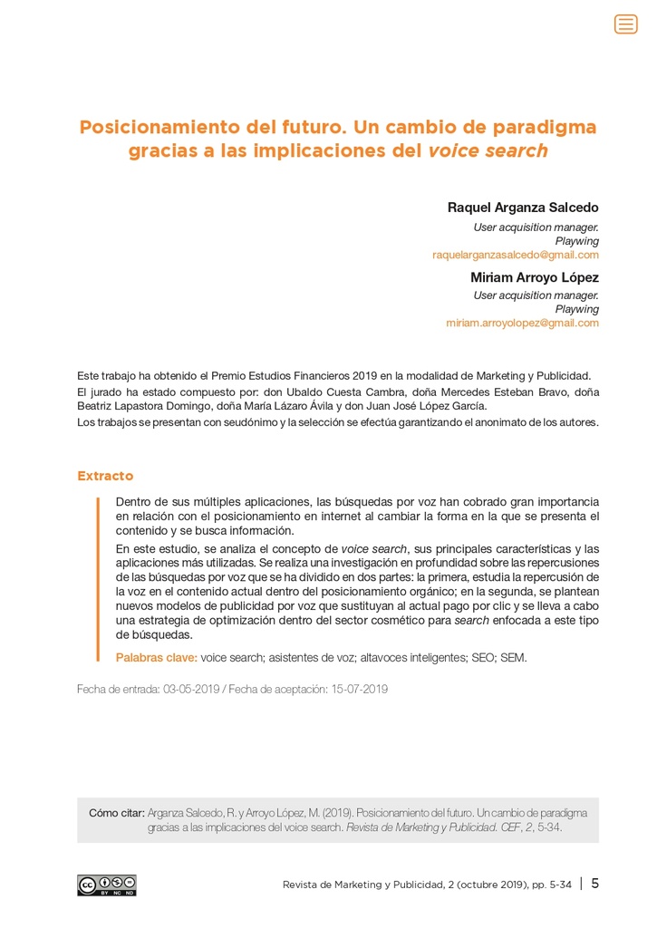 Posicionamiento del futuro. Un cambio de paradigma gracias a las implicaciones del "voice search"