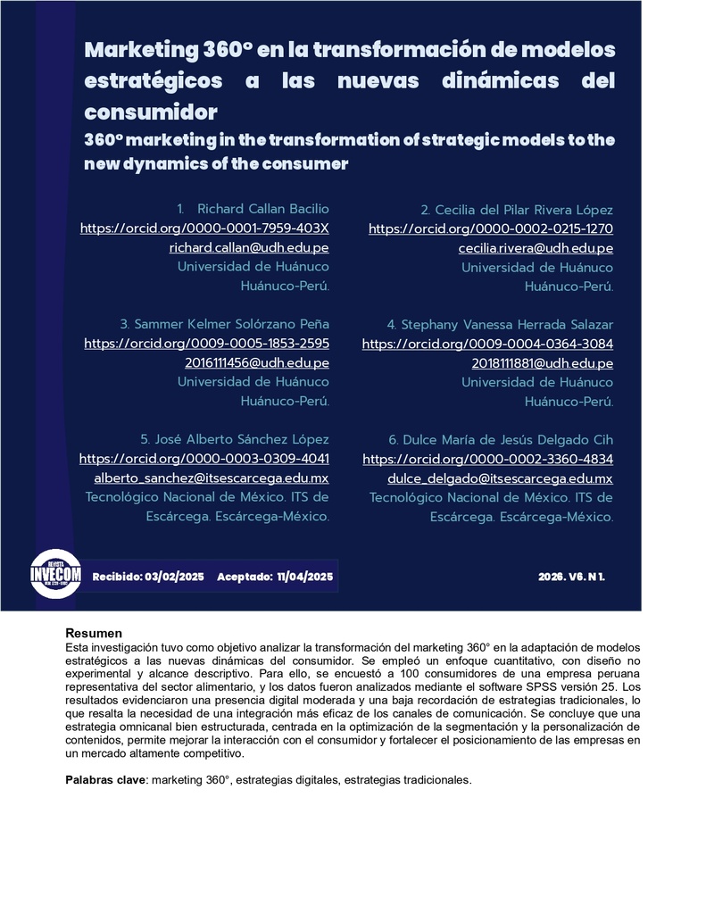 Marketing 360° en la transformación de modelos estratégicos a las nuevas dinámicas del consumidor