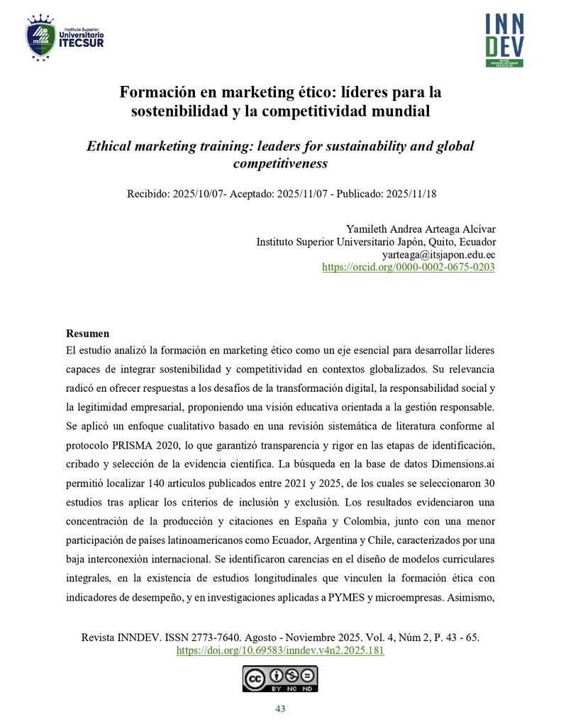 Formación en marketing ético: líderes para la sostenibilidad y la competitividad mundial