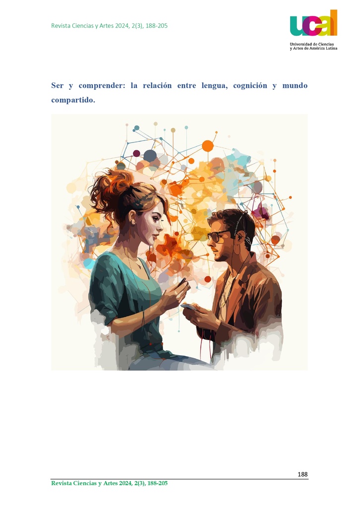Ser y comprender: la relación entre lengua, cognición y mundo compartido