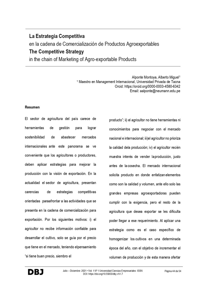 Digital Business Journal Vol. 1 Núm. 1