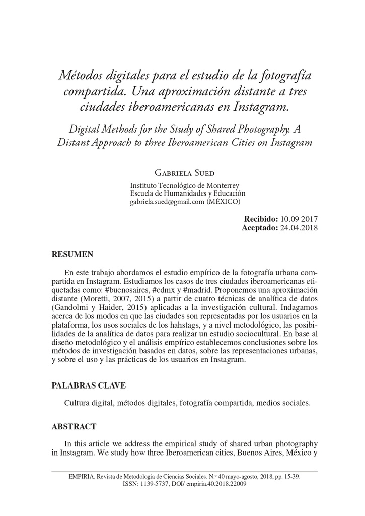 Revista de Investigación de Ciencias Sociales Núm. 40