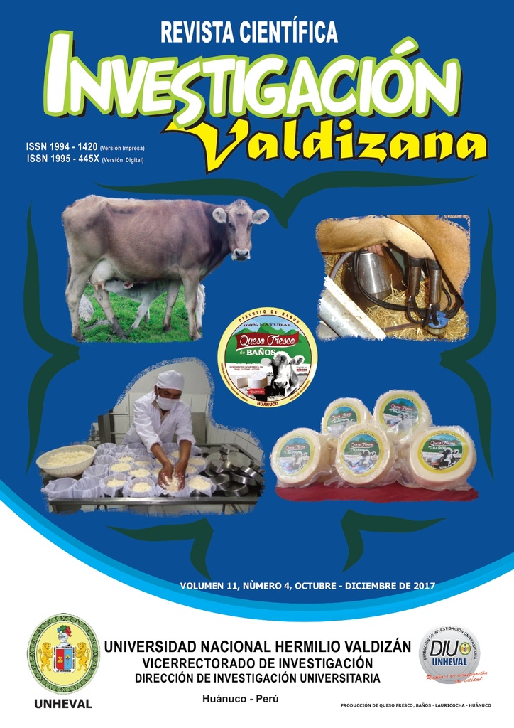 Revista Investigación Valdizana Vol. 11 Núm. 4