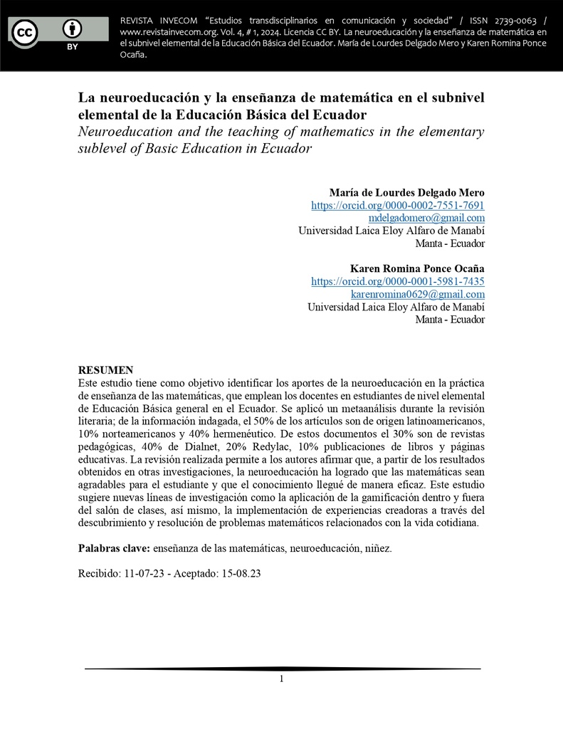 Revista InveCom Vol. 4 Núm. 1