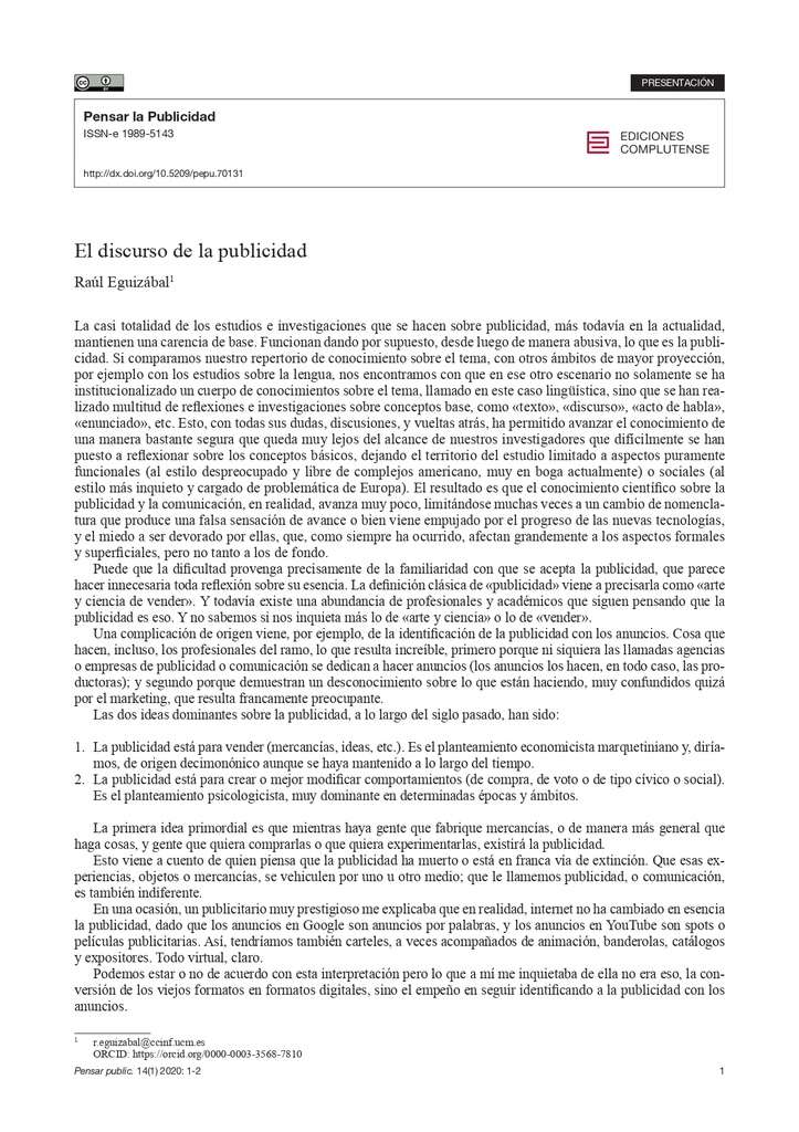 Revista Internacional de Investigaciones Publicitarias Vol. 14 Núm. 1