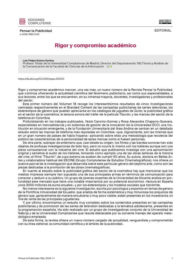 Revista Internacional de Investigaciones Publicitarias Vol. 18 Núm. 1