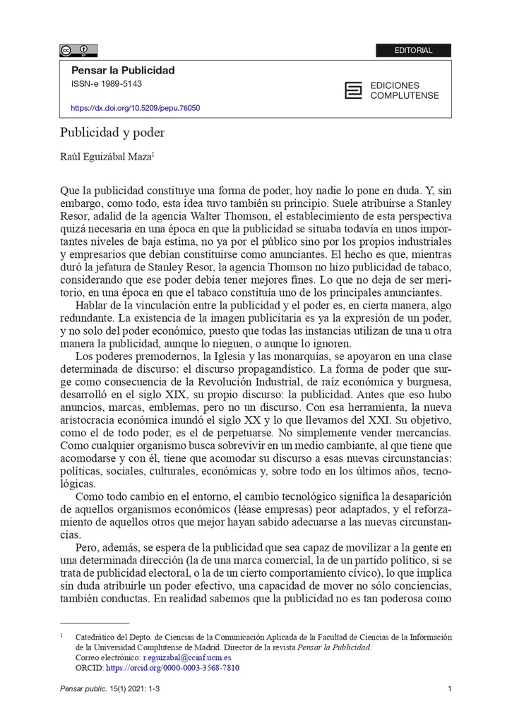 Revista Internacional de Investigaciones Publicitarias Vol. 15 Núm. 1