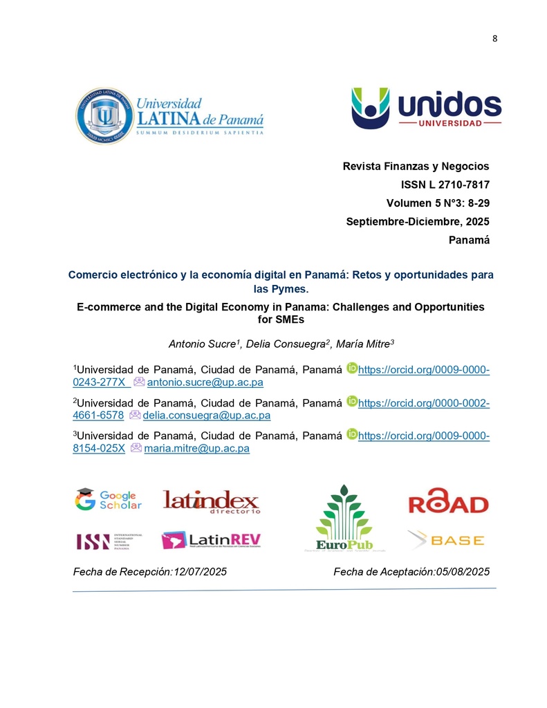 Comercio electrónico y la economía digital en Panamá: Retos y oportunidades para las Pymes.