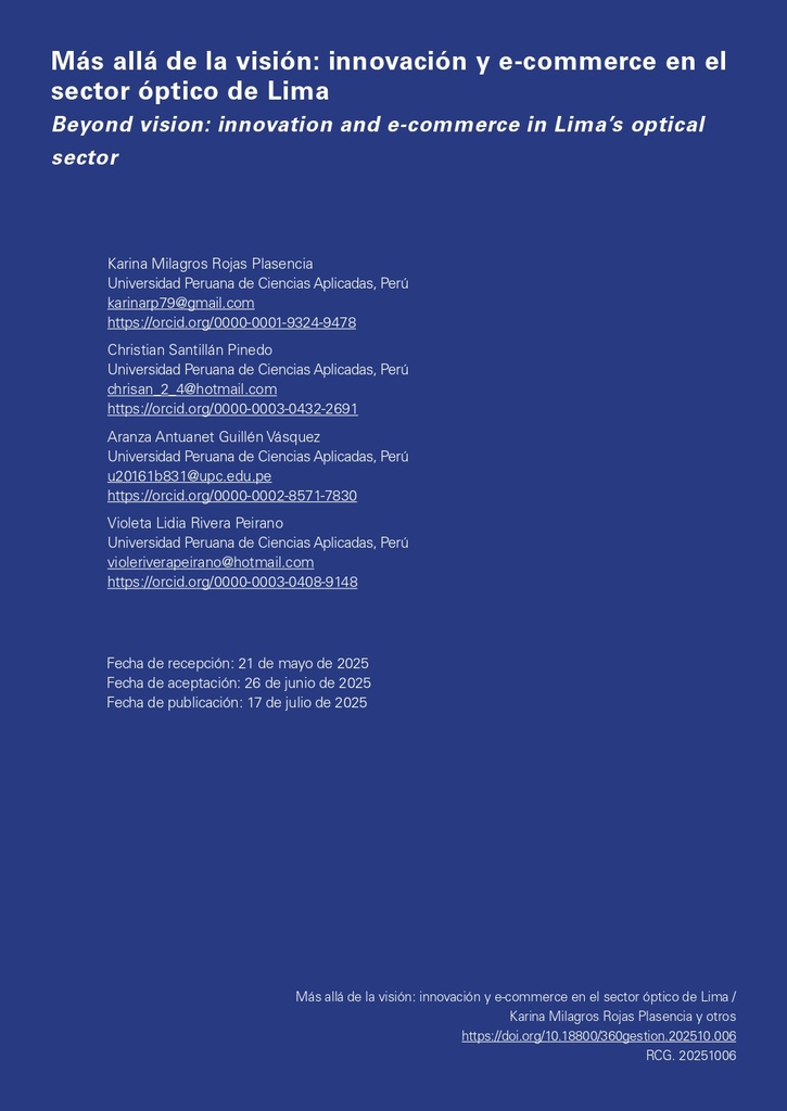 Más allá de la visión: innovación y e-commerce en el sector óptico de Lima