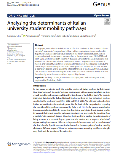 Analysing the determinants of Italian university student mobility pathways