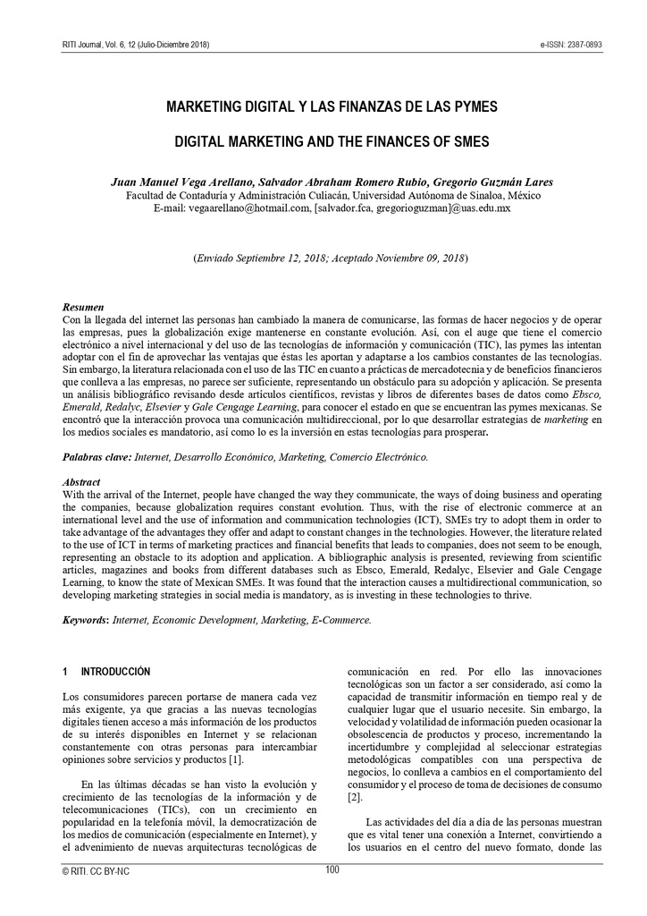 MARKETING DIGITAL Y LAS FINANZAS DE LAS PYMES