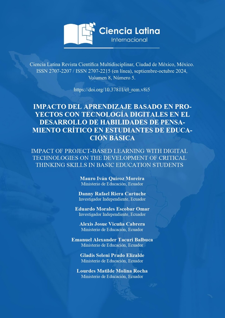 Impacto del Aprendizaje Basado en Proyectos con Tecnología Digitales en el Desarrollo de Habilidades de Pensamiento Crítico en Estudiantes de Educación Básica