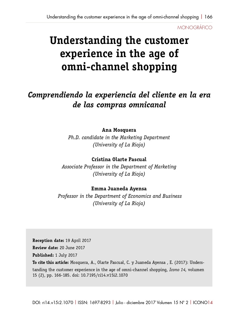 Comprendiendo la experiencia del cliente en la era de las compras omnicanal