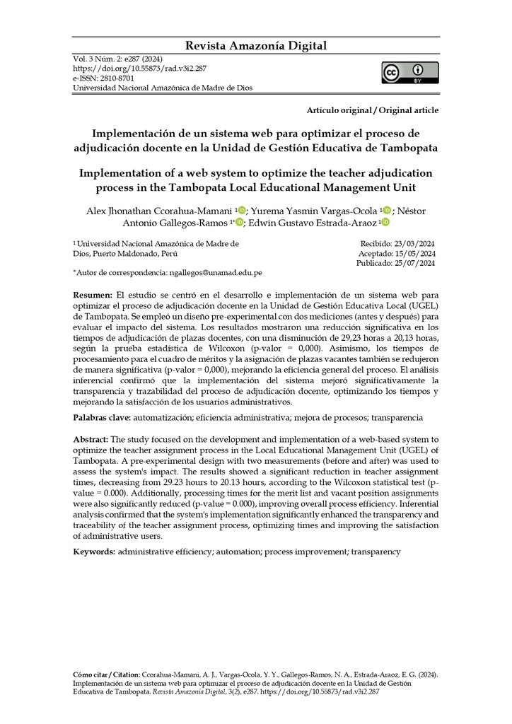 Revista Amazonía Digital Vol. 3 Núm. 2