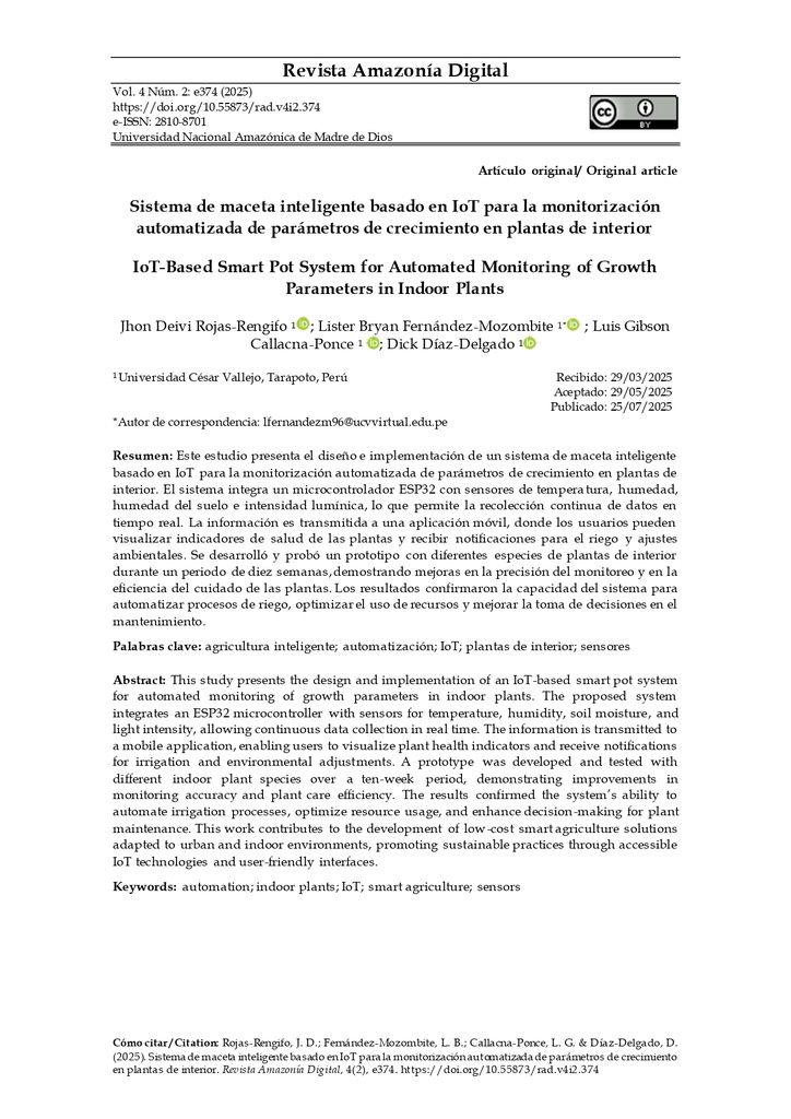 Revista Amazonía Digital Vol. 4 Núm. 2