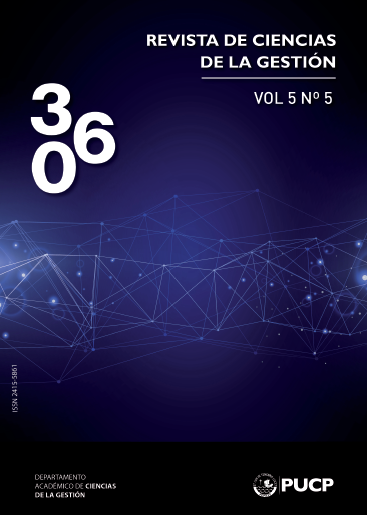 360: Revista de Ciencias de la Gestión Núm. 5