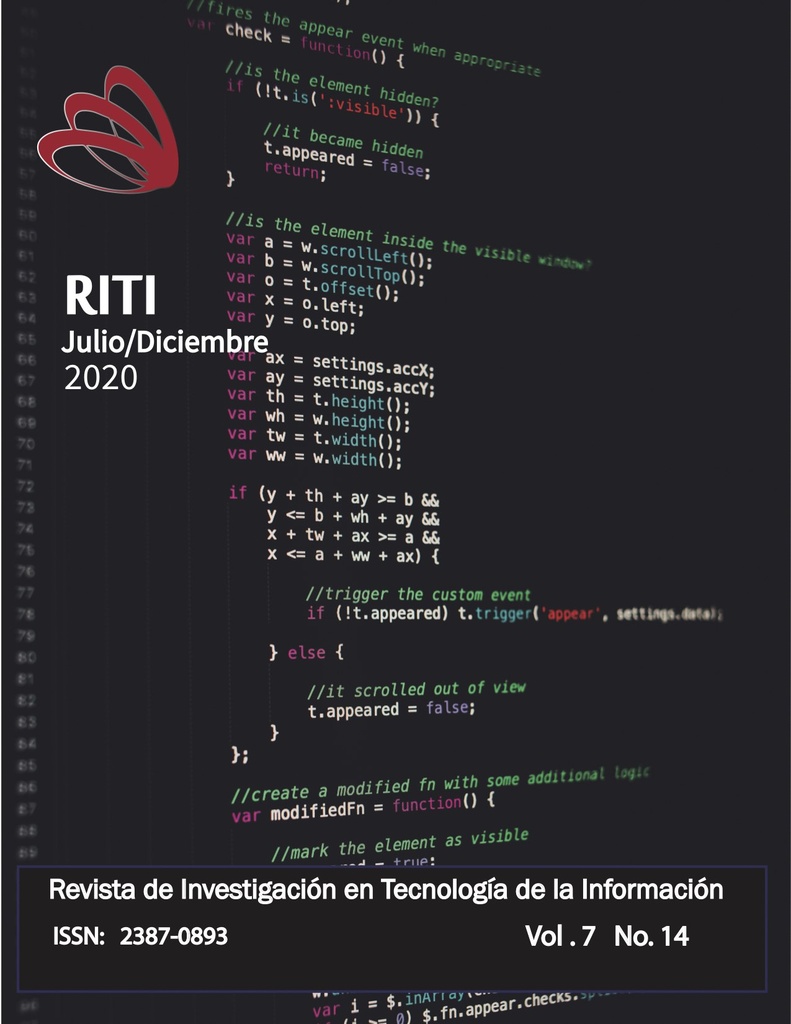 Revista de Investigación en Tecnologías de la Información Vol. 7 Núm. 14