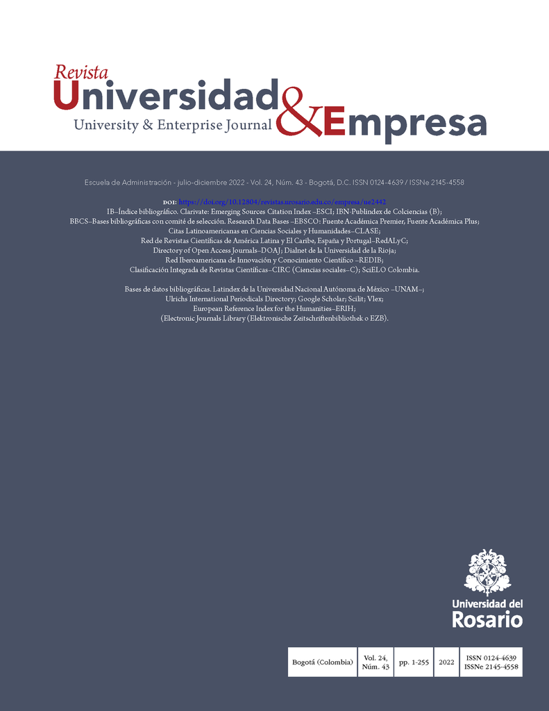 Revista Universidad y Empresa Vol. 24 Núm. 43