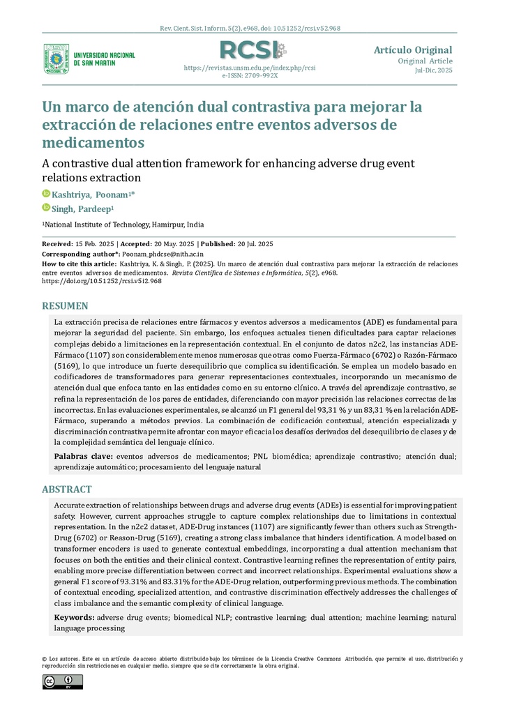 Revista Científica de Sistemas e Informática Vol. 5 Núm. 2