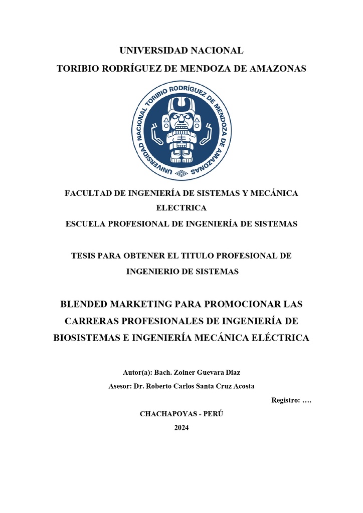 Blended marketing para promocionar las carreras profesionales de ingeniería de biosistemas e ingeniería mecánica eléctrica