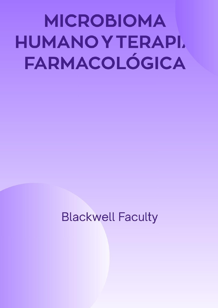 MICROBIOMA HUMANO Y TERAPIA FARMACOLÓGICA