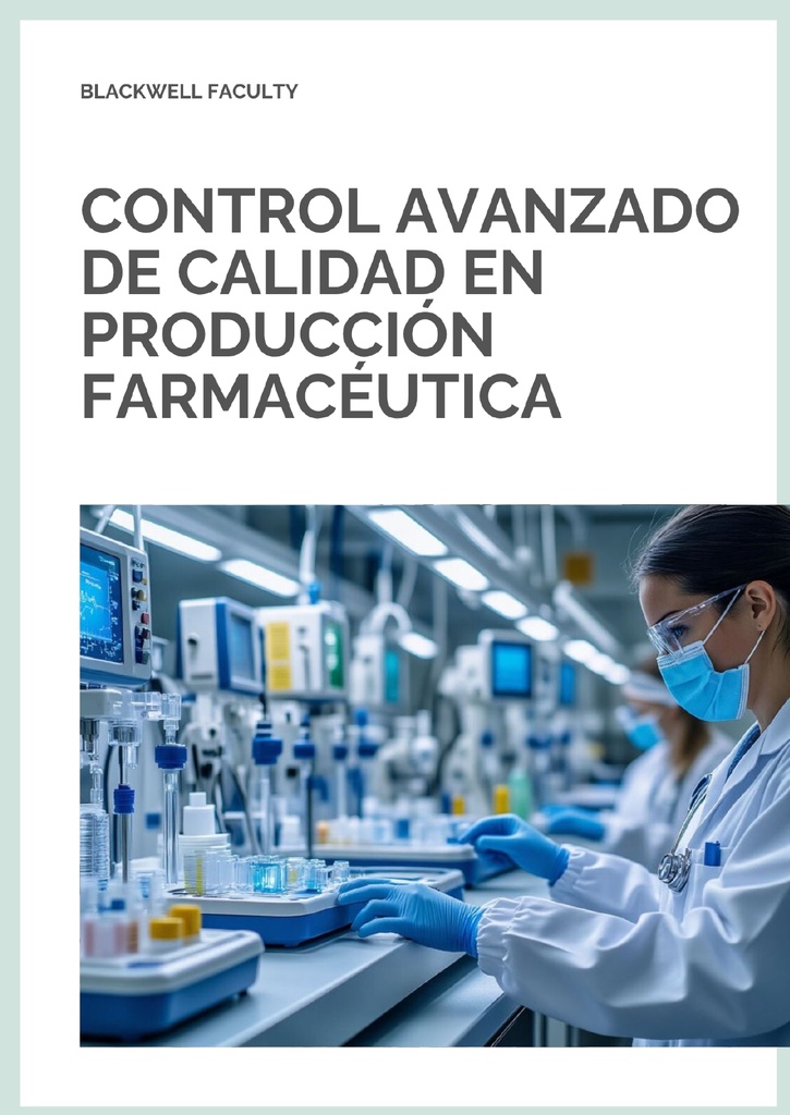 CONTROL AVANZADO DE CALIDAD EN PRODUCCIÓN FARMACÉUTICA