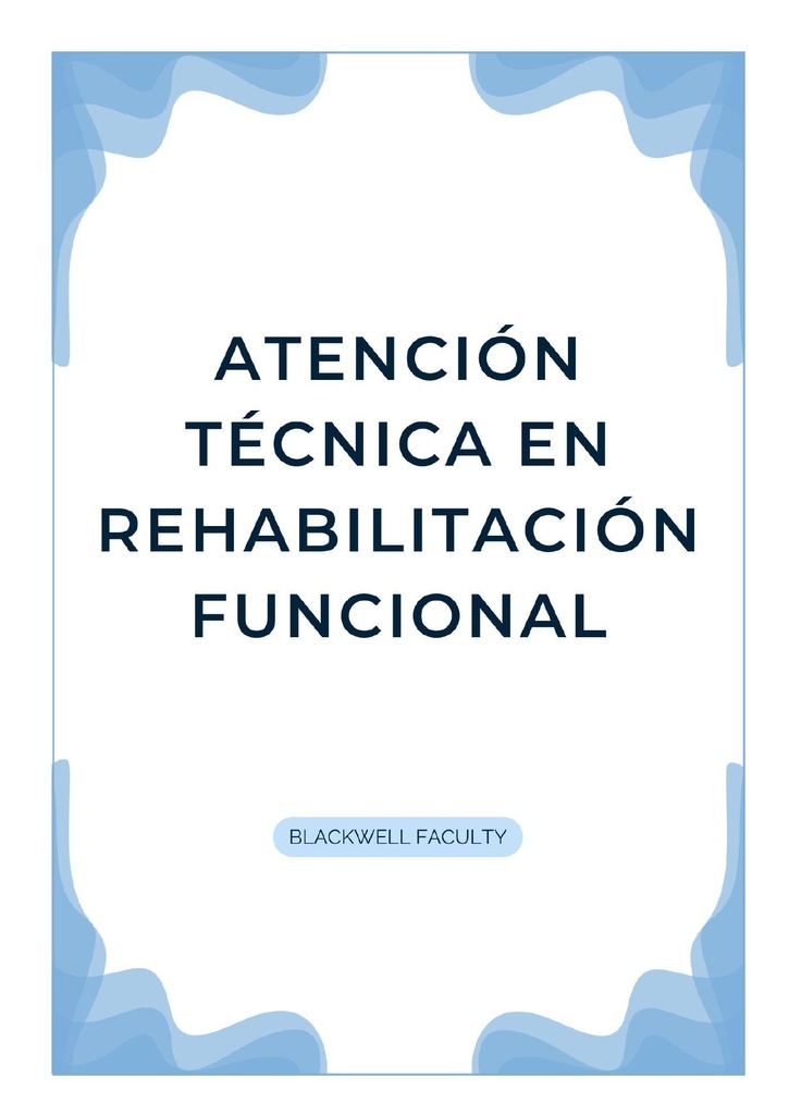 ATENCIÓN TÉCNICA EN REHABILITACIÓN FUNCIONAL