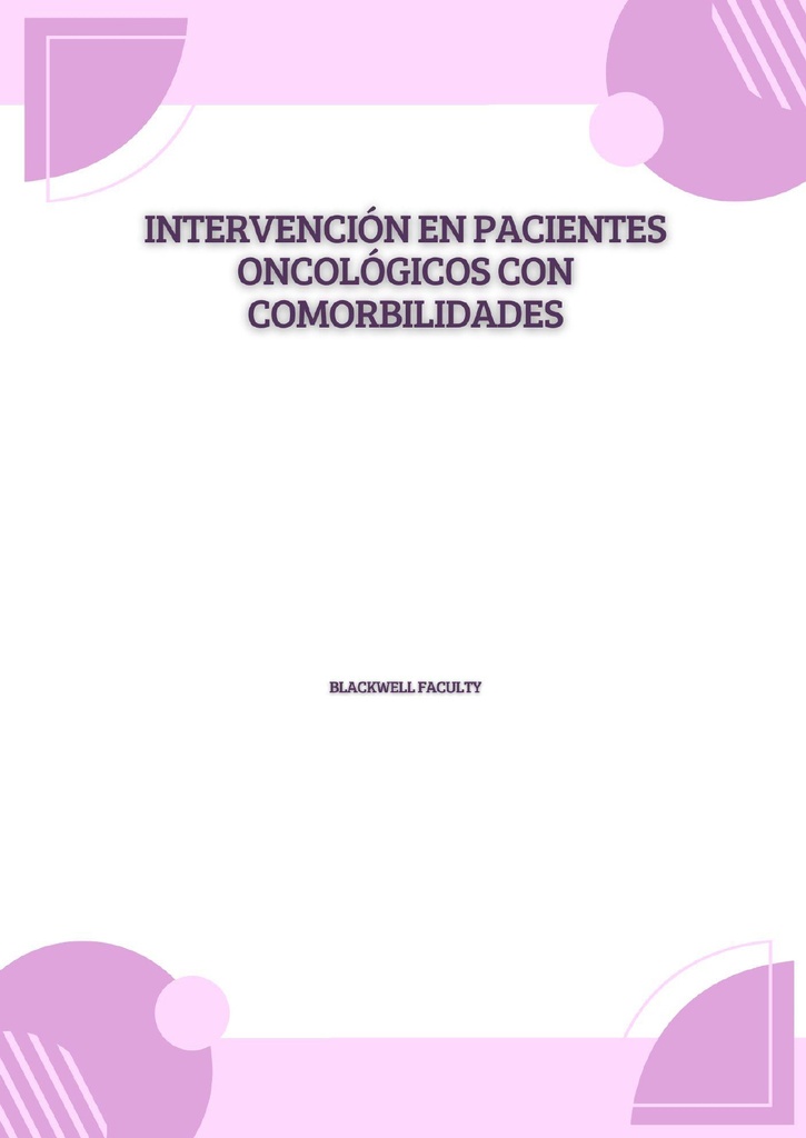 INTERVENCIÓN EN PACIENTES ONCOLÓGICOS CON COMORBILIDADES