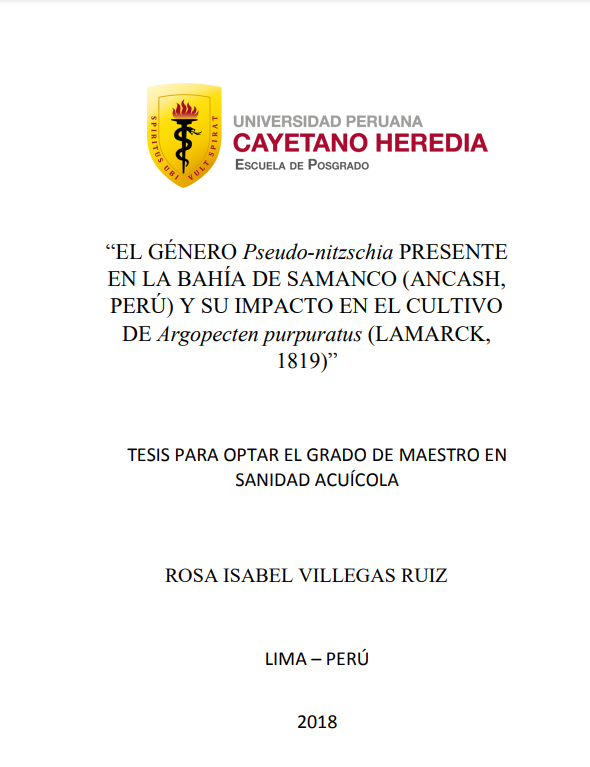 El género Pseudo-nitzschia presente en la Bahía de Samanco (Ancash, Perú) y su impacto en el cultivo de Argopecten purpuratus