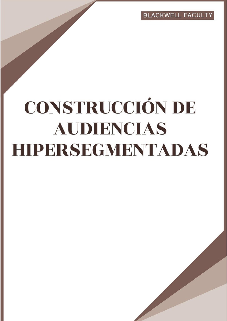 CONSTRUCCIÓN DE AUDIENCIAS HIPERSEGMENTADAS