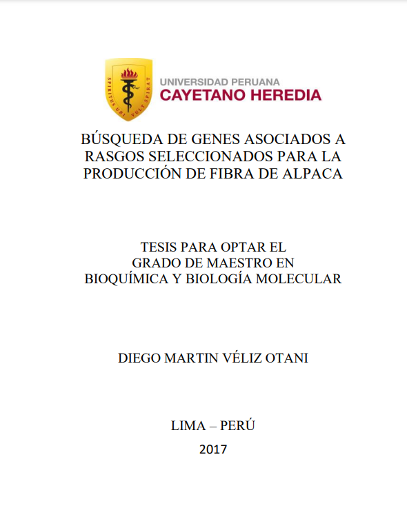 Búsqueda de genes asociados a rasgos seleccionados para la producción de fibra de alpaca