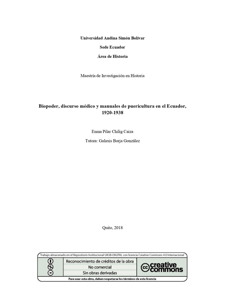 Biopoder, discurso médico y manuales de puericultura en el Ecuador, 1920-1938