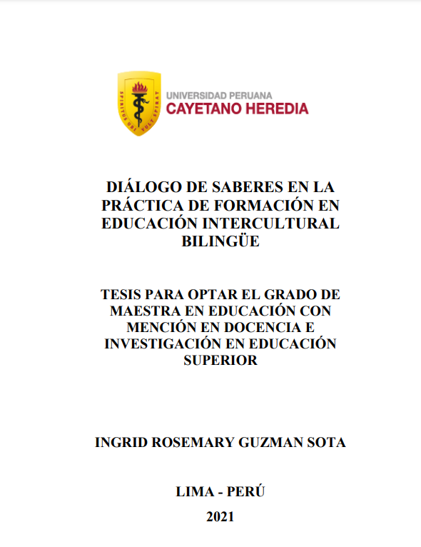 Diálogo de saberes en la práctica de formación en educación intercultural bilingüe