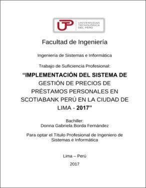 Implementación del sistema de gestión de precios de prestamos personales en Scotiabank Perú en la ciudad de Lima - 2017