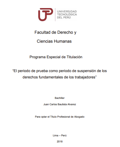 El periodo de prueba como periodo de suspensión de los derechos fundamentales de los trabajadores