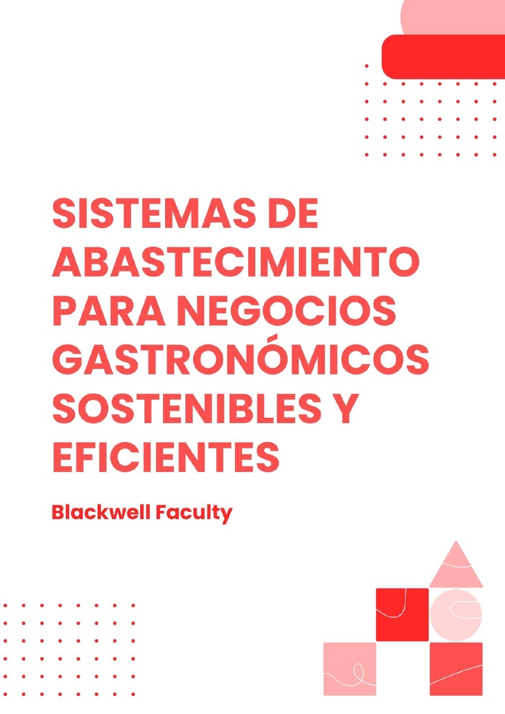 SISTEMAS DE ABASTECIMIENTO PARA NEGOCIOS GASTRONÓMICOS SOSTENIBLES Y EFICIENTES