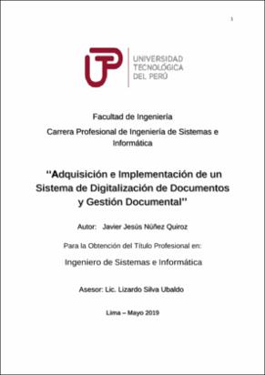 Adquisición e implementación de un sistema de digitalización de documentos y gestión documental