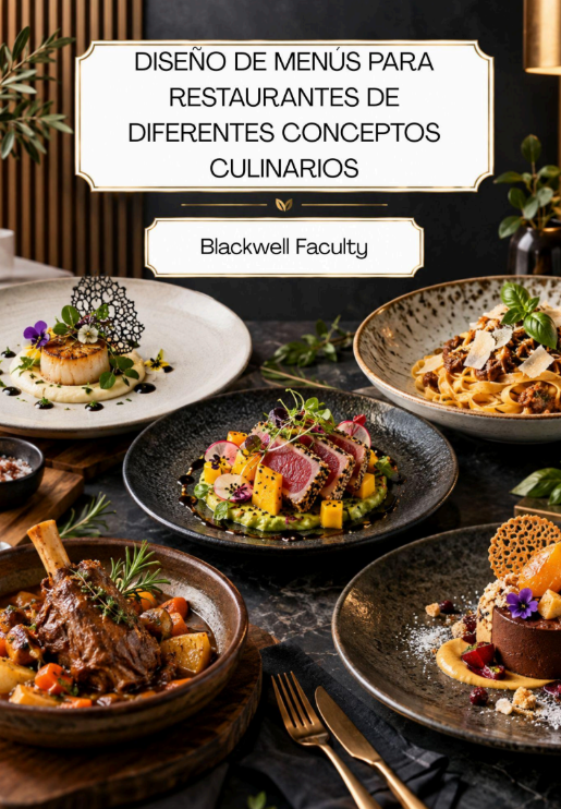 DISEÑO DE MENÚS PARA RESTAURANTES DE DIFERENTES CONCEPTOS CULINARIOS