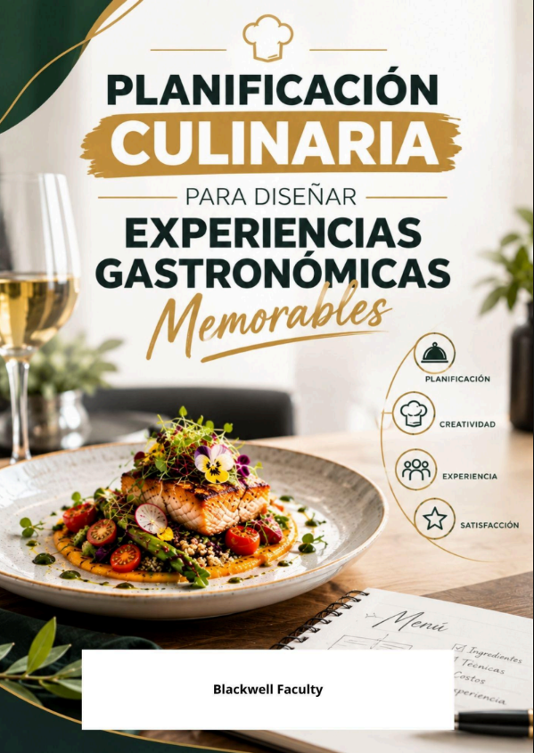 PLANIFICACIÓN CULINARIA PARA DISEÑAR EXPERIENCIAS GASTRONÓMICAS MEMORABLES