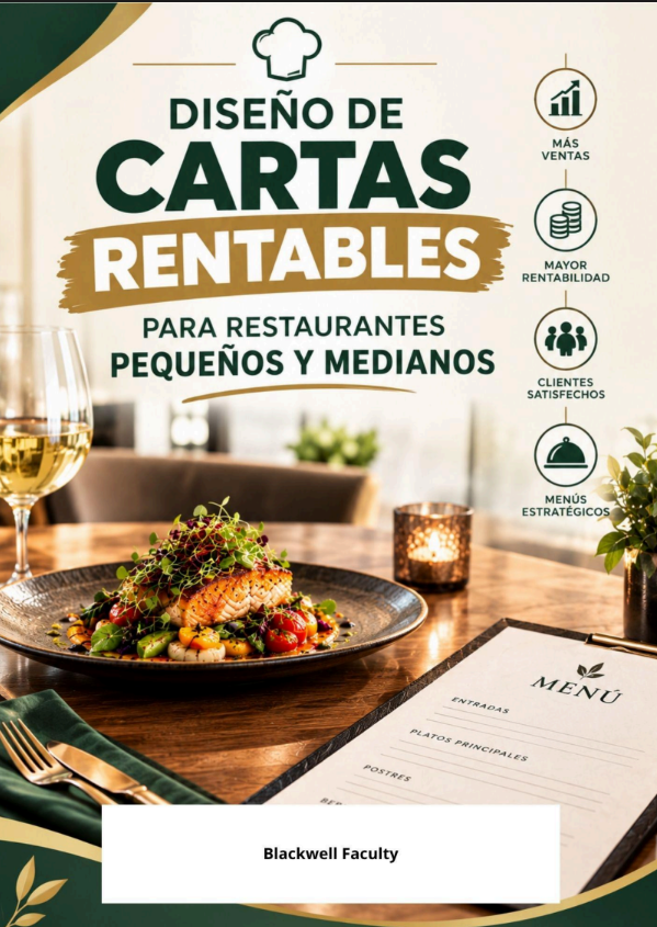 DISEÑO DE CARTAS RENTABLES PARA RESTAURANTES PEQUEÑOS Y MEDIANOS
