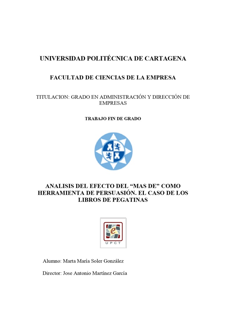 Análisis del efecto del &quot;más de&quot; como herramienta de persuasión. El caso de los libros de pegatinas