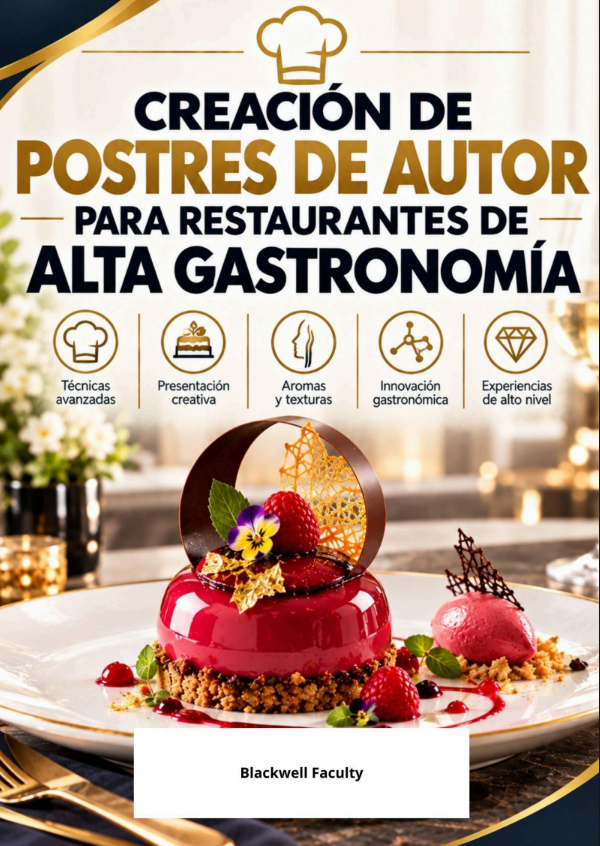 CREACIÓN DE POSTRES DE AUTOR PARA RESTAURANTES DE ALTA GASTRONOMÍA