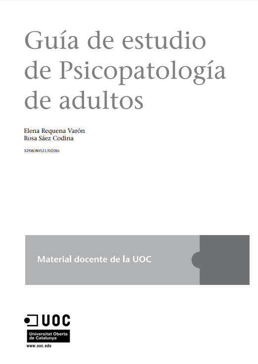 Guía de estudio de Psicopatología de adultos