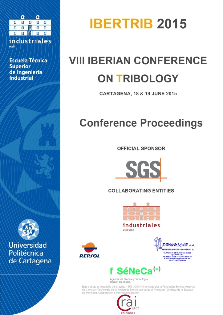 Proceedings of the VIII Iberian Conference on Tribology : Conference Proceedings