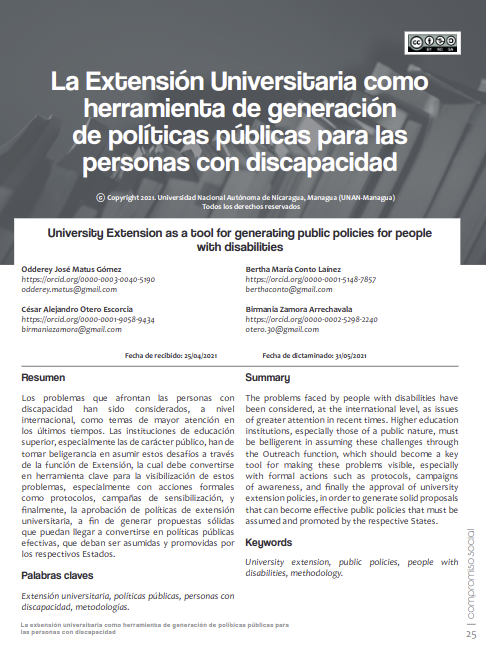 La Extensión Universitaria como herramienta de generación de políticas públicas para las personas con discapacidad