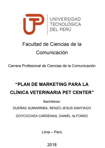 Plan de marketing para la clínica veterinaria Pet Center