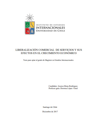 Liberalizacion comercial de servicios y sus efectos en el crecimiento economico